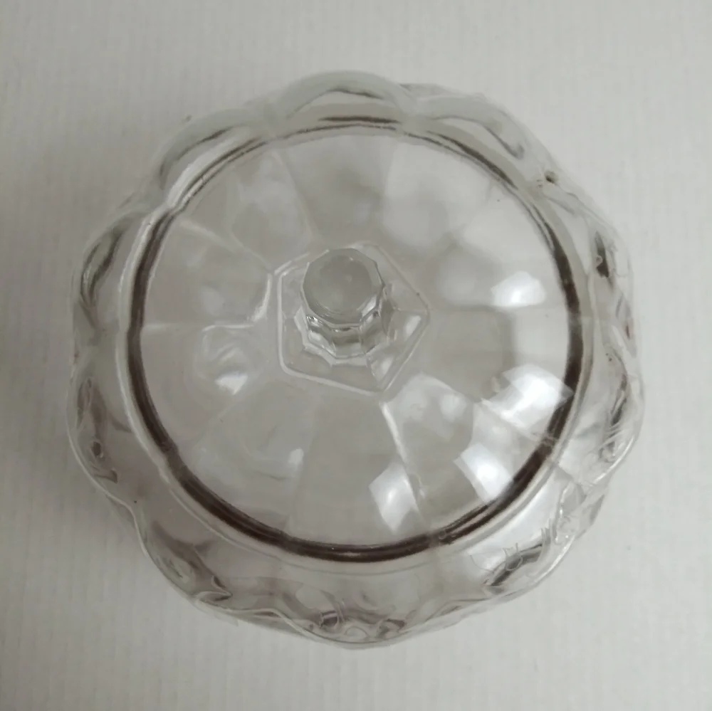 Anchor Glass Pumpkin Candy Jar Clear Glass Holiday Party